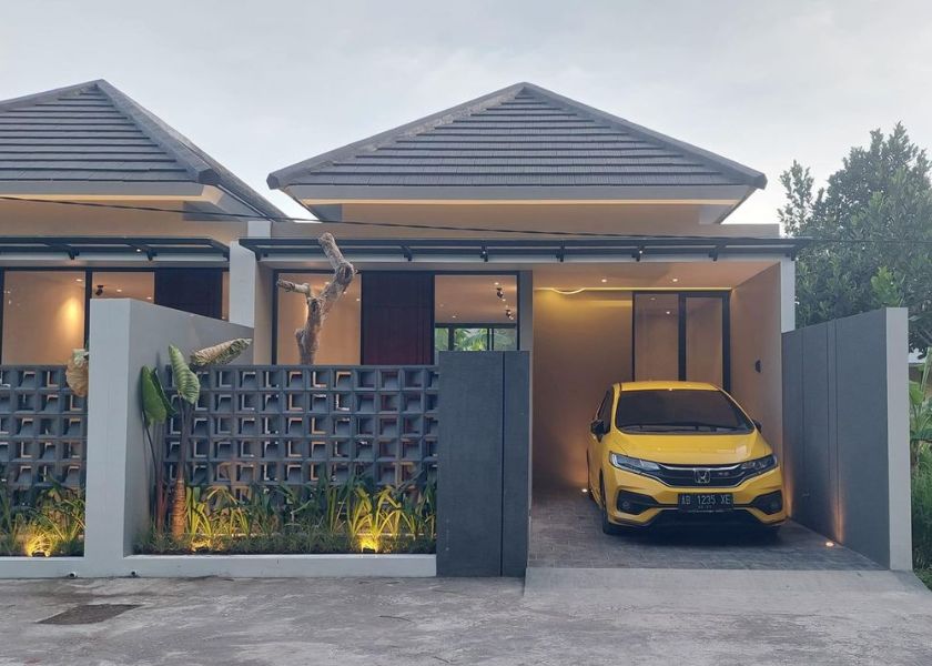 LED Strip Tersembunyi di Teras Rumah